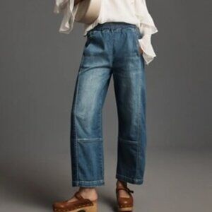 The Izzie Relaxed Pull-On Barrel Jeans by Pilcro - size large